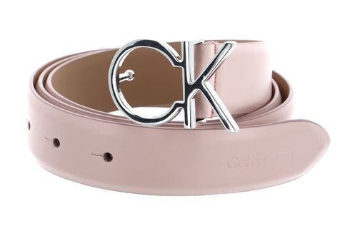 Calvin Klein Re-Lock CK Logo Belt 30MM W105 Spring Rose