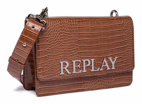 REPLAY Crossbody Bag Brick Brown