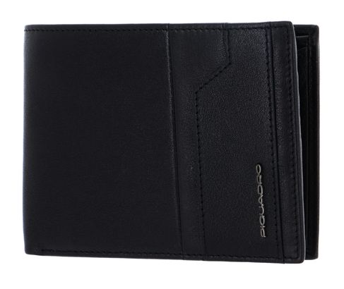 PIQUADRO Kobe Men`s Wallet With Flap RFID Nero