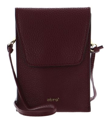 abro Leather Adria Mobile Phone Bag Camilla Bordeaux