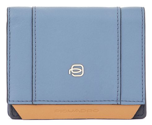 PIQUADRO Circle Women´s Bifold Wallet RFID Azzurro / Cuoio