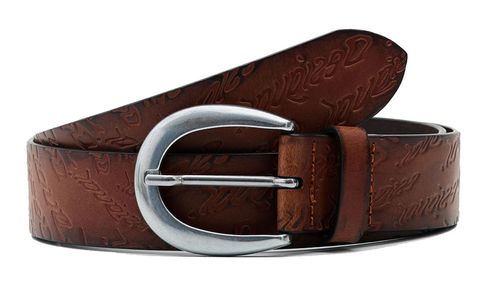 Desigual Logo Ondas Belt W85 Marron