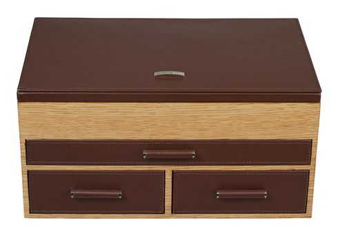 WINDROSE Wood Jewelry Box Brown