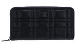 Calvin Klein Re-Lock Quilt Zip Around Wallet L CK Black Calvin Klein Re-Lock Quilt Zip Around Wallet L CK Black