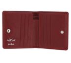 Golden Head Polo RFID Protect Billfold Coin Wallet With Front Flap Snap Closure Red