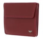 Golden Head Polo RFID Protect Billfold Coin Wallet With Front Flap Snap Closure Red