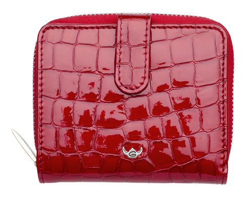 Golden Head Cayenne RFID Protect Petite Billfold Coin Wallet with Snap Closure Cherry