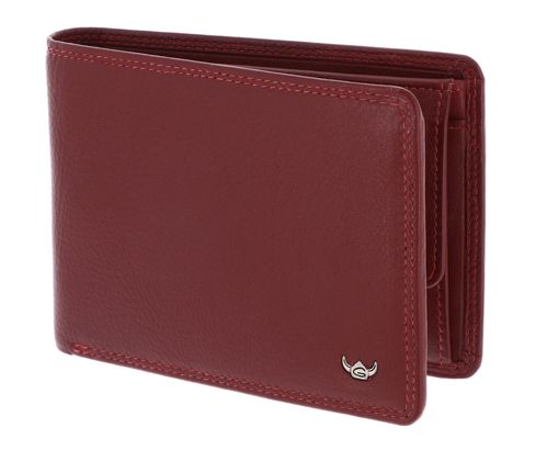Golden Head Polo RFID Protect Billfold Coin Wallet Red