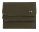 Golden Head Madrid RFID Protect Billfold Coin Wallet With Front Flap Snap Closure Olive