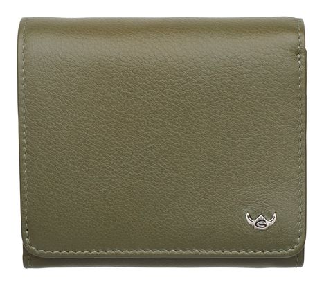 Golden Head Madrid RFID Protect Zipped Billfold Coin Wallet Olive