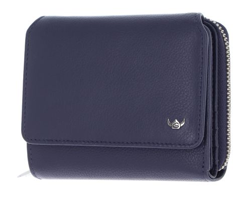 Golden Head Madrid RFID Protect Zipped Billfold Coin Wallet Blue