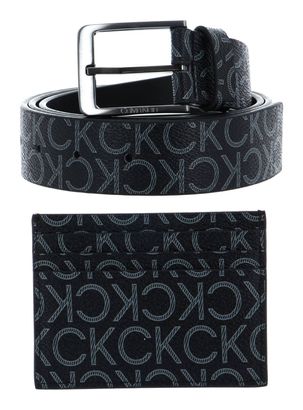 Calvin Klein Classic Mono Vital Belt + CC Holder Black Calvin Klein Classic Mono Vital Belt + CC Holder Black
