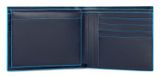 PIQUADRO Blue Square Horizontal Men´s Wallet With Document´s Holder RFID Blu Notte PIQUADRO Blue Square Horizontal Men´s Wallet With Document´s Holder RFID Blu Notte