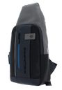 PIQUADRO Urban Mono Sling Bag With LED Light Nero / Grigio