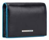 PIQUADRO Blue Square Women´s Bifold Wallet RFID Nero