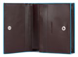 PIQUADRO Blue Square Women´s Bifold Wallet RFID Mogano