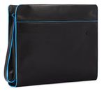 PIQUADRO Blue Square Revamp Tablet Clutch Nero