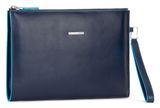 PIQUADRO Blue Square Tablet Men`s Clutch Blu Notte PIQUADRO Blue Square Tablet Men`s Clutch Blu Notte