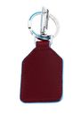 PIQUADRO Blue Square Keychain With Carabiner Hook Rosso PIQUADRO Blue Square Keychain With Carabiner Hook Rosso