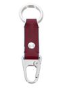 PIQUADRO Blue Square Two-Ring Keychain With Carabiner Hook Rosso