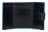 PIQUADRO Blue Square Men`s Pocket Trifold Wallet RFID Nero PIQUADRO Blue Square Men`s Pocket Trifold Wallet RFID Nero
