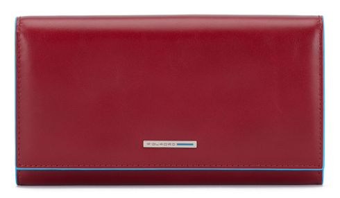 PIQUADRO Blue Square Women´s Trifold Smartphone Wallet RFID Rosso