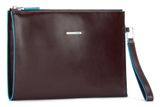 PIQUADRO Blue Square Tablet Men`s Clutch Mogano