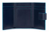 PIQUADRO Blue Square Men`s Pocket Trifold Wallet RFID Blu Notte PIQUADRO Blue Square Men`s Pocket Trifold Wallet RFID Blu Notte