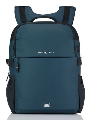 Hedgren Commute Rail 3 Compartment Backpack 15,6'' RFID With Rain Cover City Blue