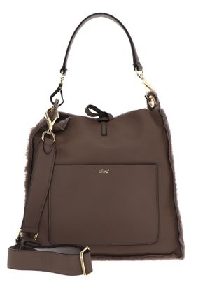 abro Leather Shearling Casharel Crossbody Bag Raquel Tope