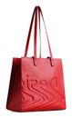 Desigual Psico Logo Merlov Shopping Bag Red Desigual Psico Logo Merlov Shopping Bag Red