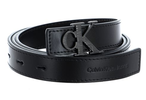 Calvin Klein CKJ Monogram Hardware Belt 25MM W110 Black