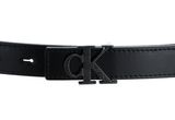 Calvin Klein CKJ Monogram Hardware Belt 25MM W110 Black