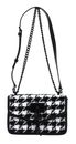 DKNY Elissa Shoulder Bag S Blk / Wht Hndstooth DKNY Elissa Shoulder Bag S Blk / Wht Hndstooth