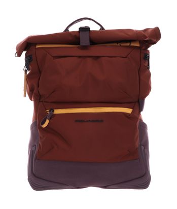 PIQUADRO Corner 2O Roll-Up Computer Backpack Marrone