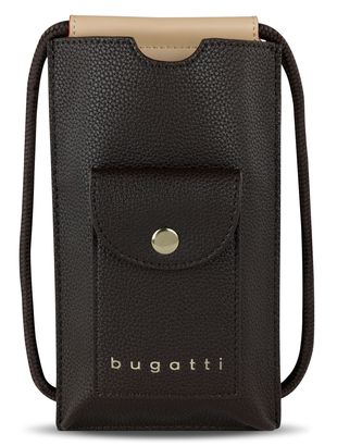 bugatti Ella Mobile Purse Bag Dark Brown