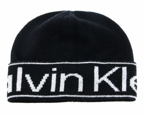 Calvin Klein Eco Reverso Beanie CK Black