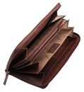 Esquire Dallas Zip Around Wallet Brown Esquire Dallas Zip Around Wallet Brown