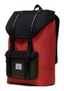 Herschel Little America Mid-Volume Backpack Chili / Black / Ivy Green / Storm Blue