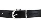 Calvin Klein CK Must Metal Loop Round Belt 25MM W75 CK Black Calvin Klein CK Must Metal Loop Round Belt 25MM W75 CK Black
