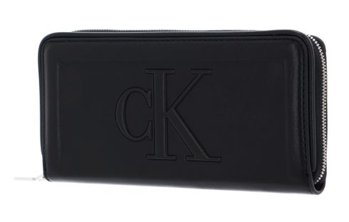 Calvin Klein CKJ Sculpted Zip Around Pipping Black