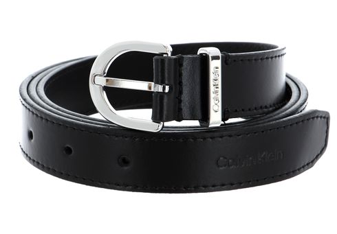 Calvin Klein CK Must Metal Loop Round Belt 25MM W135 CK Black