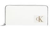 Calvin Klein CKJ Sculpted Zip Around Wallet Ivory Calvin Klein CKJ Sculpted Zip Around Wallet Ivory