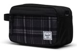 Herschel Chapter Travel Kit Black / Grayscale Plaid