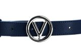 VALENTINO Round Belt W120 Blu / Nichel - kürzbar VALENTINO Round Belt W120 Blu / Nichel - kürzbar