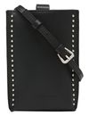 LIEBESKIND BERLIN Paper Bag Stud Ani Mobile Pouch Black LIEBESKIND BERLIN Paper Bag Stud Ani Mobile Pouch Black