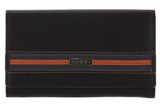 mano Don Leonardo RFID Lady Wallet with zip Darkbrown