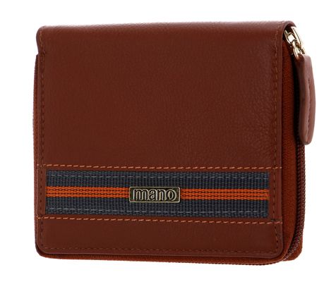 mano Don Leonardo RFID Lady Wallet Cognac