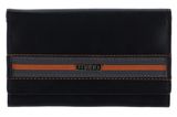 mano Don Leonardo RFID Lady Wallet with zip Black