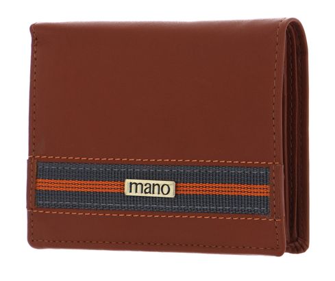 mano Don Leonardo RFID Vertical wallet with flap Cognac